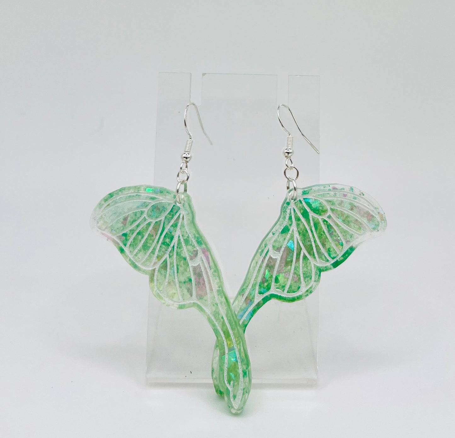 Large Luna Moth (Fairy) Wing Earrings