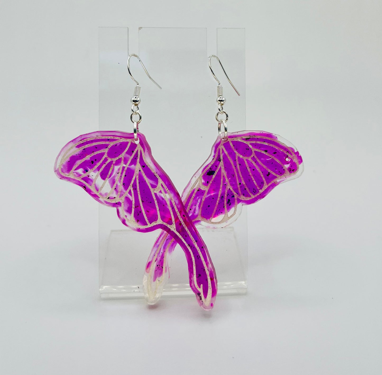 Large Luna Moth (Fairy) Wing Earrings